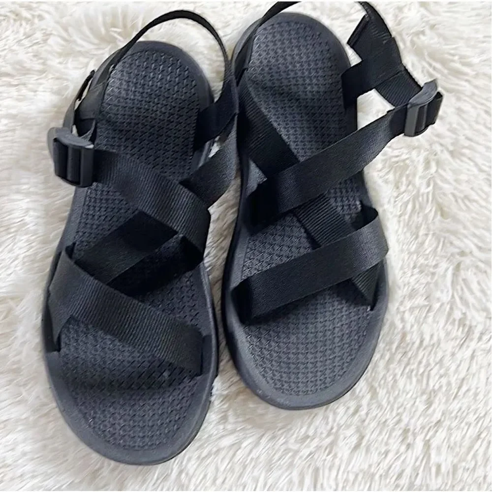 Bearpaw Chaco Men's Z1 Classic Open Toe Strappy Sport Sandals Black Size 9